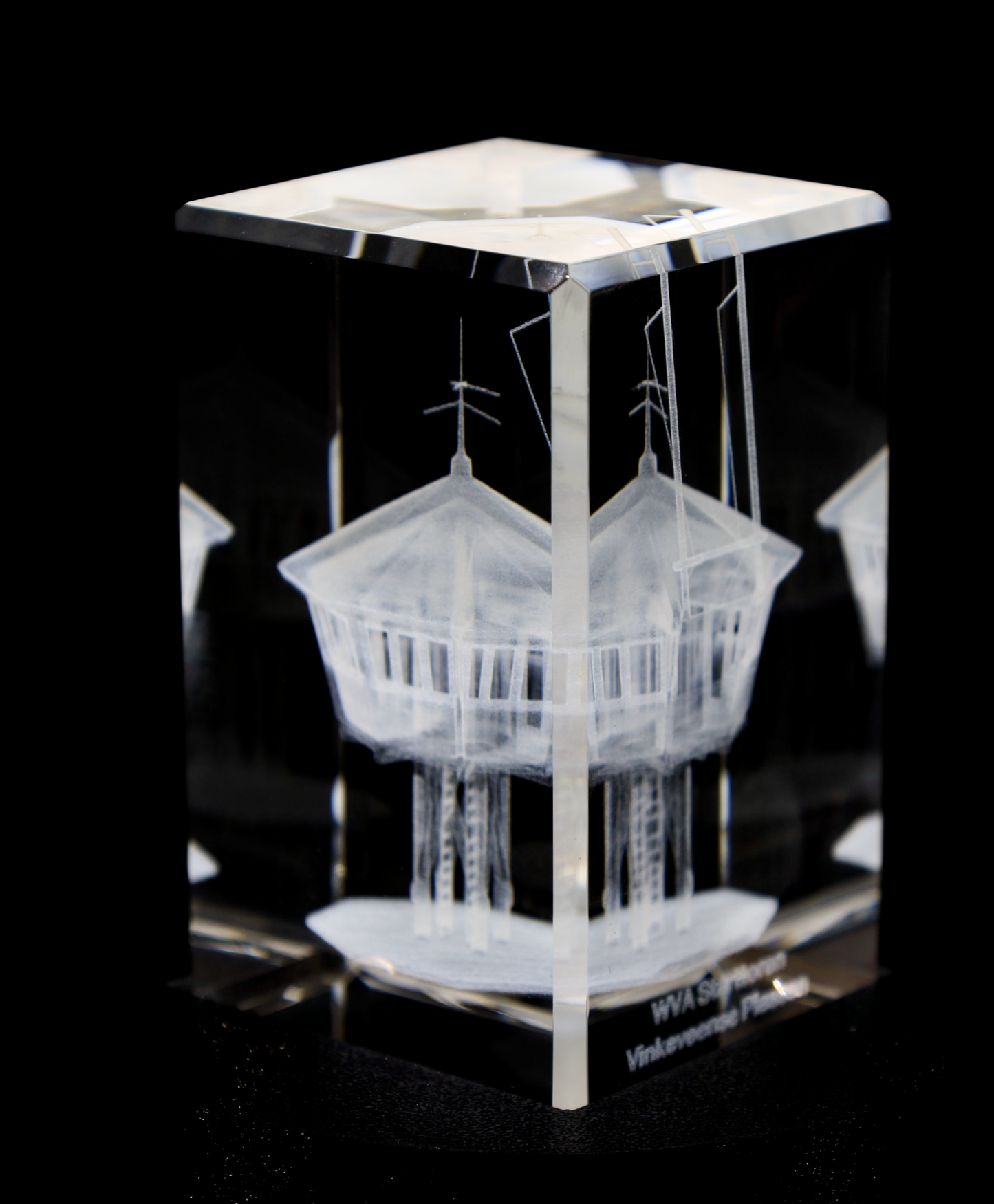 WVA Starttoren in 3D Kristal – 50 x 50 x 80 mm