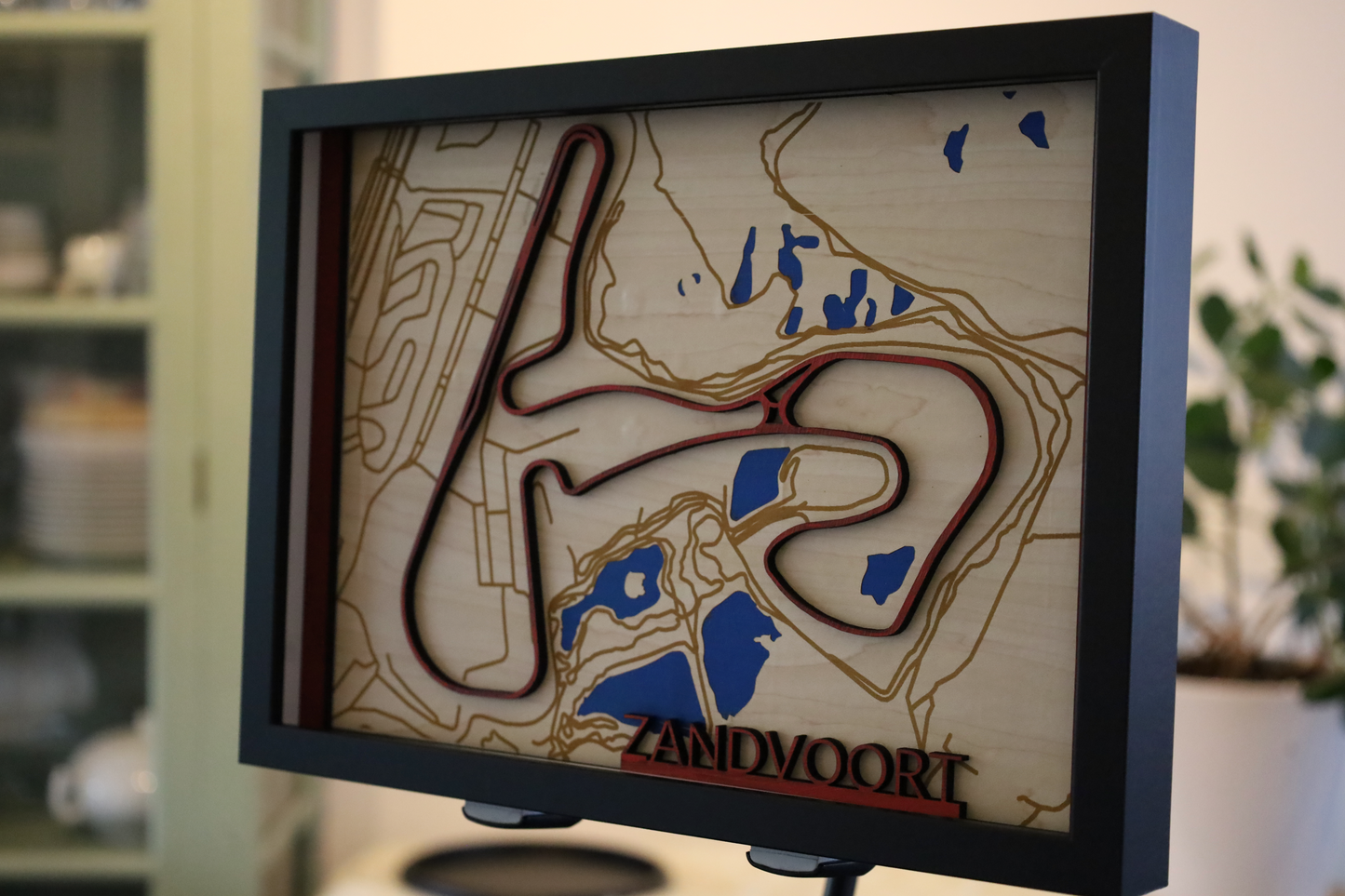 Wooden 3D Map of F1 Zandvoort