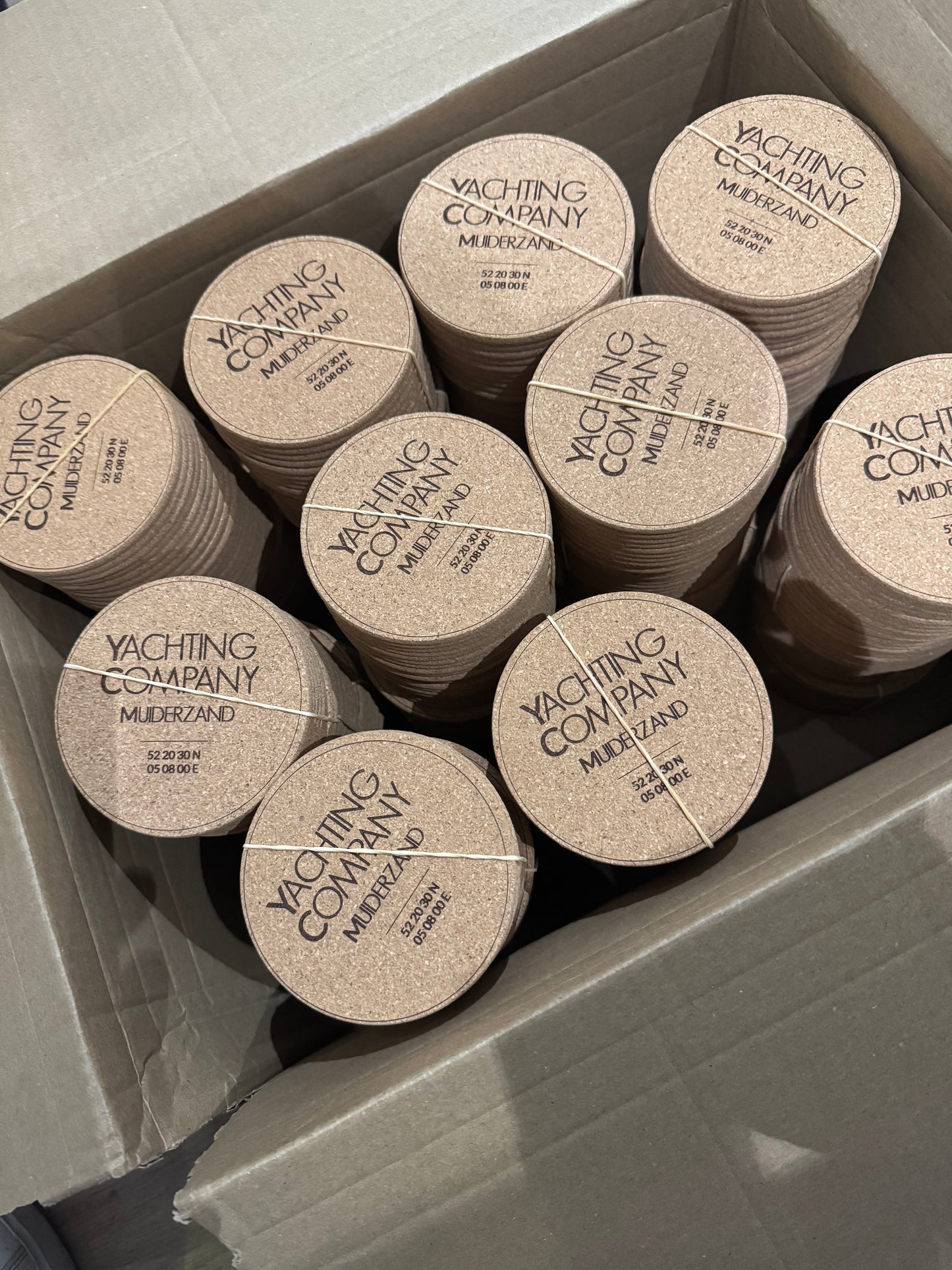 Onderzetters Kurk - gepersonaliseerd met tekst of logo