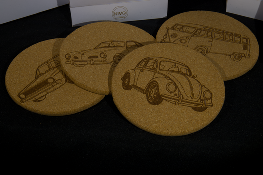 Cork Coasters - personalized with text or logo