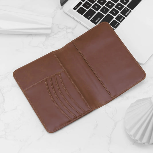 Luxe LaseretteⓇ Paspoorthouder Bruin (inclusief graveren!)