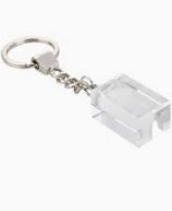 K9 Kristal Sleutelhanger met 3D Gravure - Geïntegreerd LED-Lampje
