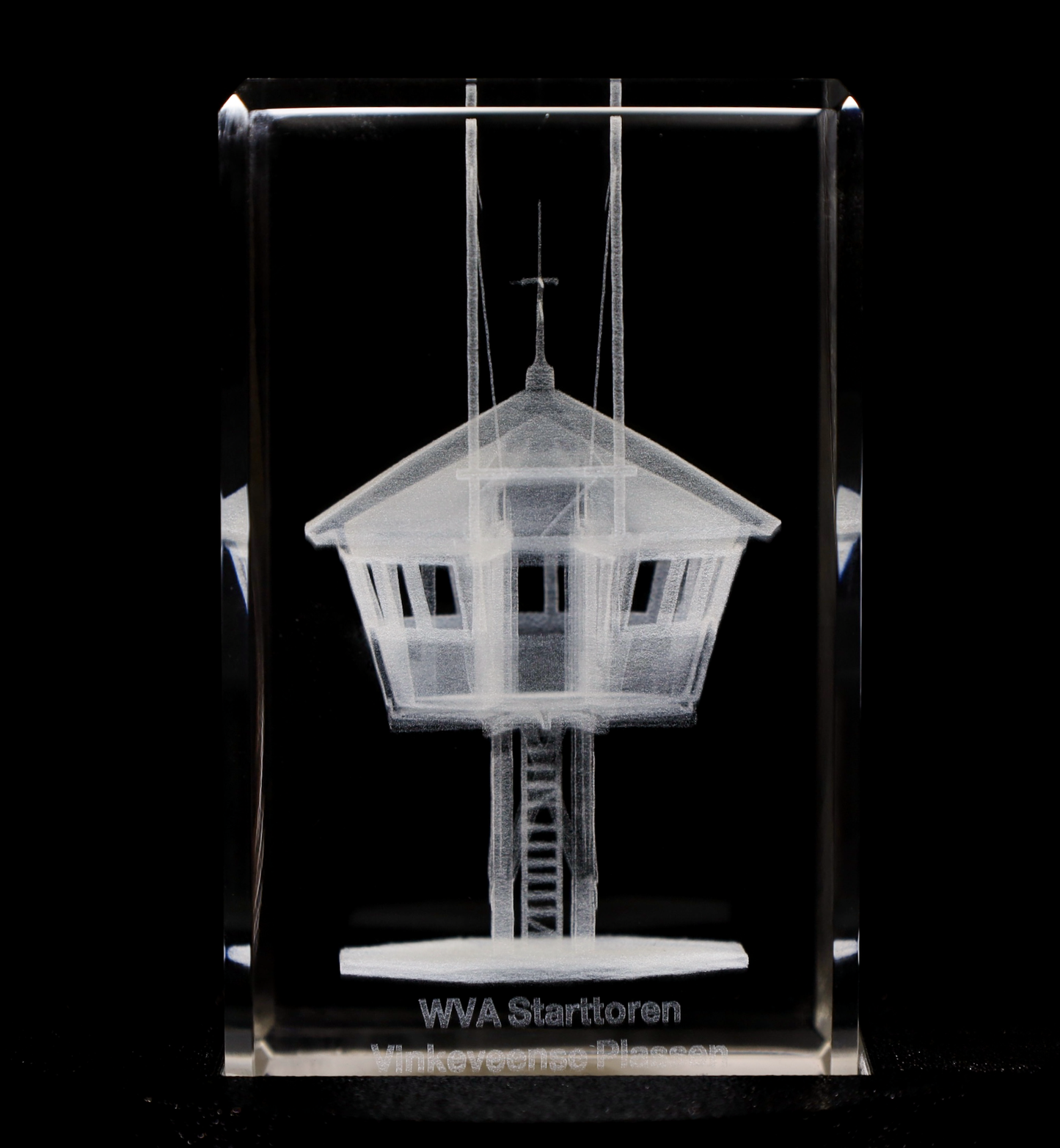 WVA Starttoren in 3D Kristal – 50 x 50 x 80 mm