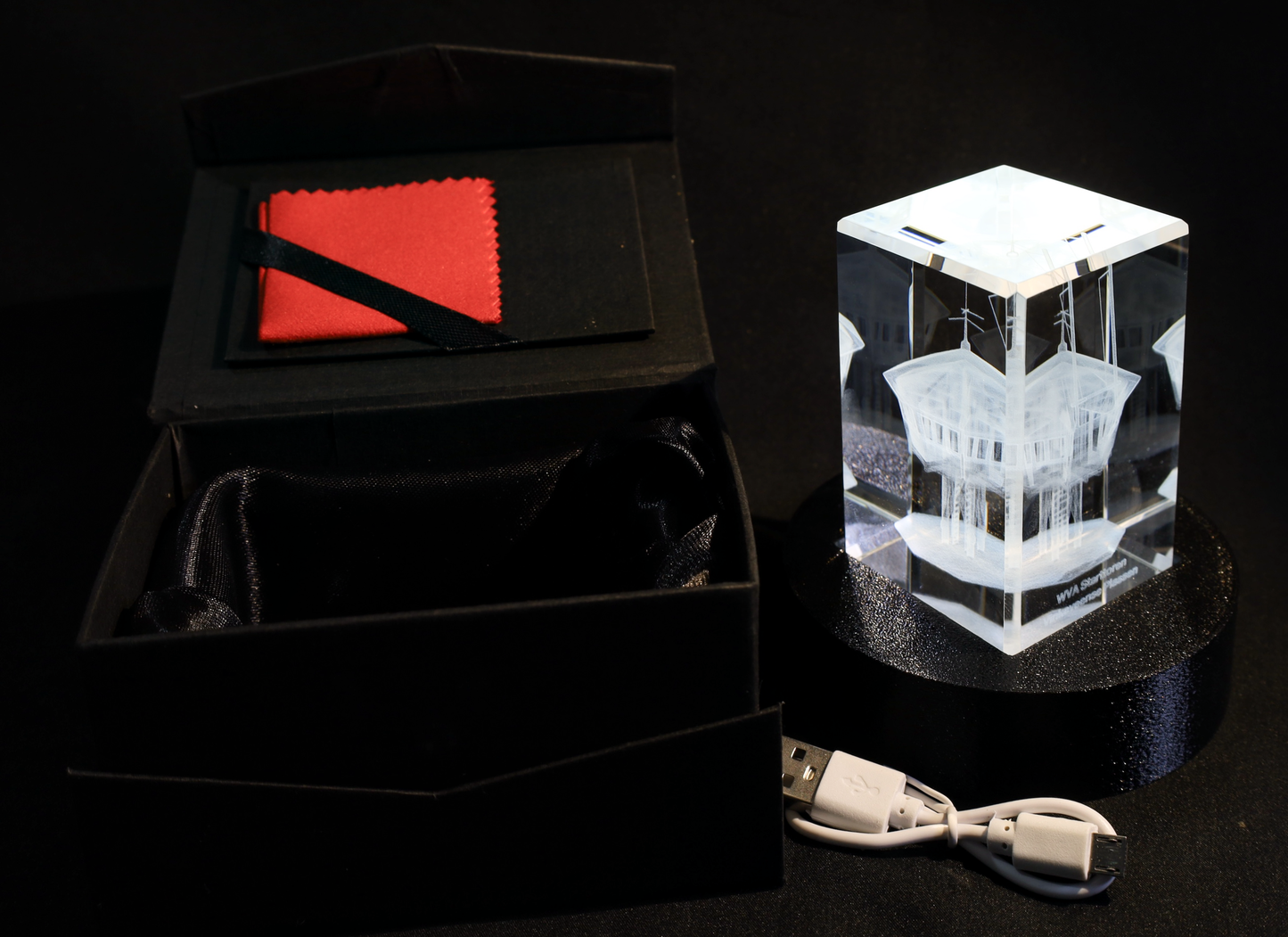 WVA Starttoren in 3D Kristal – 50 x 50 x 80 mm