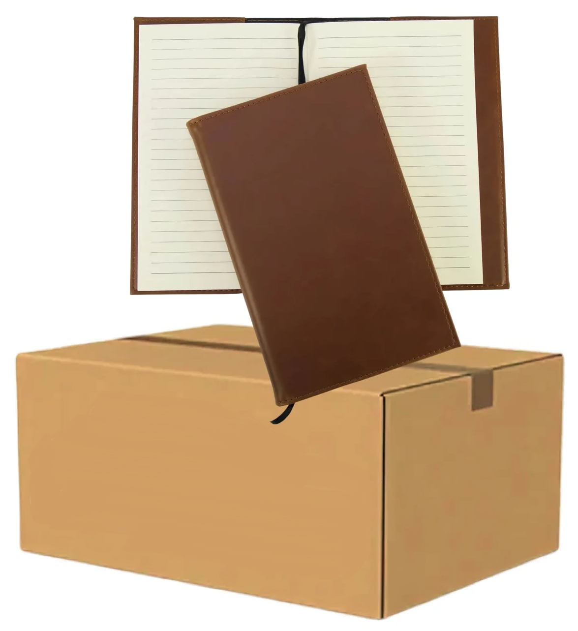 LaseretteⓇ Luxe Notitieboek Bruin (inclusief graveren naam en logo!)