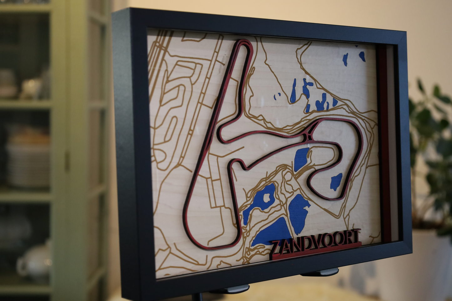 Houten 3D Kaart van F1 Zandvoort