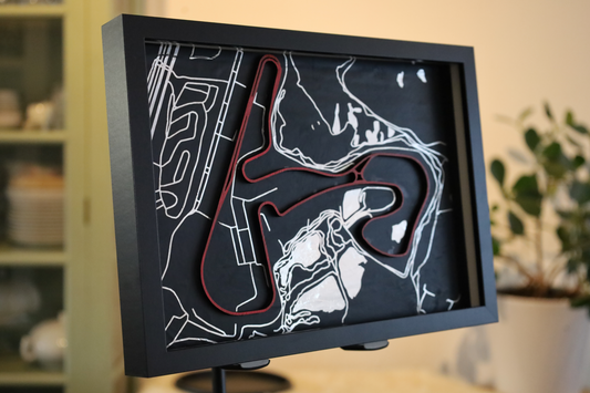 Speciale Editie 3D Kaart – F1 Circuit Zandvoort (Aluminium & Hout)