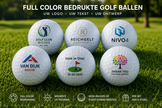Full Color Bedrukte Golfballen – Al vanaf 6 stuks