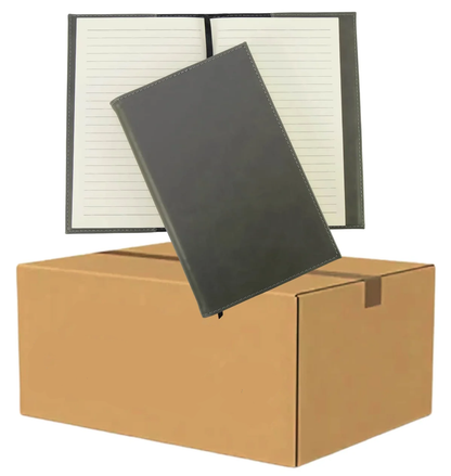 LaseretteⓇ Luxe Notitieboek Grijs (inclusief graveren naam en logo!)