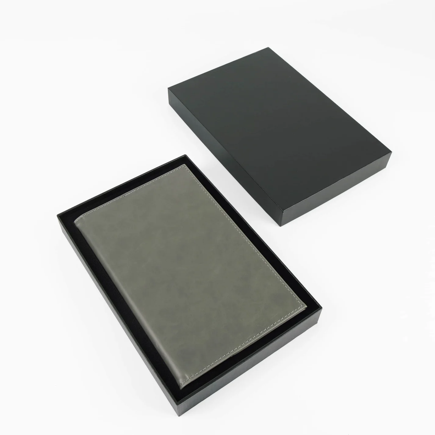 LaseretteⓇ Luxe Notitieboek Grijs (inclusief graveren naam en logo!)