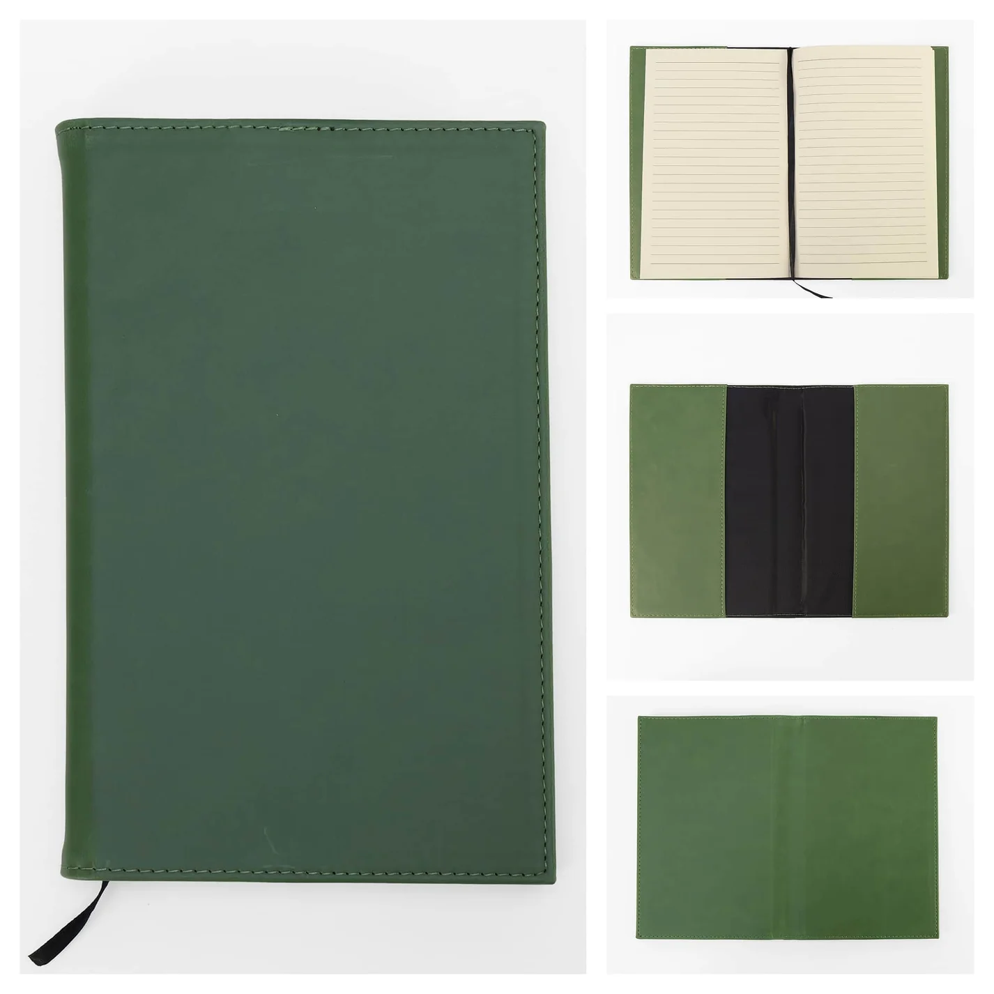 LaseretteⓇ Luxe Notitieboek Groen (inclusief graveren naam en logo!)