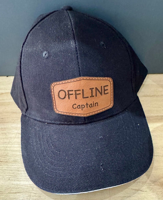 Cap - blauw of zwart met naam schip
