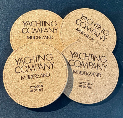 Onderzetters Kurk - gepersonaliseerd met tekst of logo