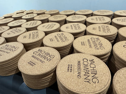 Onderzetters Kurk - gepersonaliseerd met tekst of logo