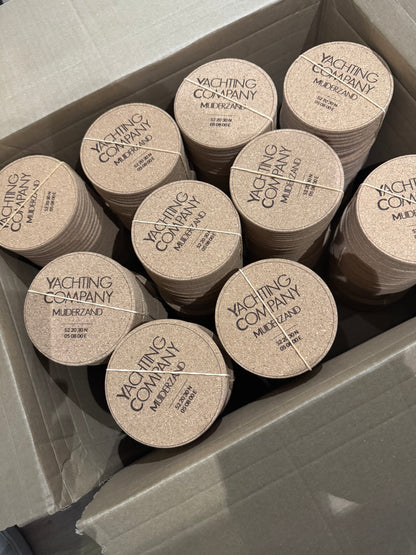 Onderzetters Kurk - gepersonaliseerd met tekst of logo