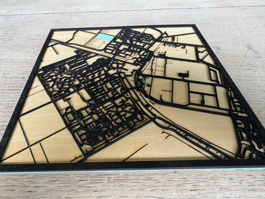 Houten 3D Kaart op Maat – Van Elke Locatie ter Wereld