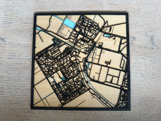 Houten 3D Kaart op Maat – Van Elke Locatie ter Wereld