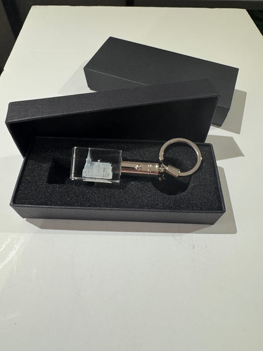 K9 Kristall-Schlüsselanhänger der Westerkerk mit integriertem LED-Licht