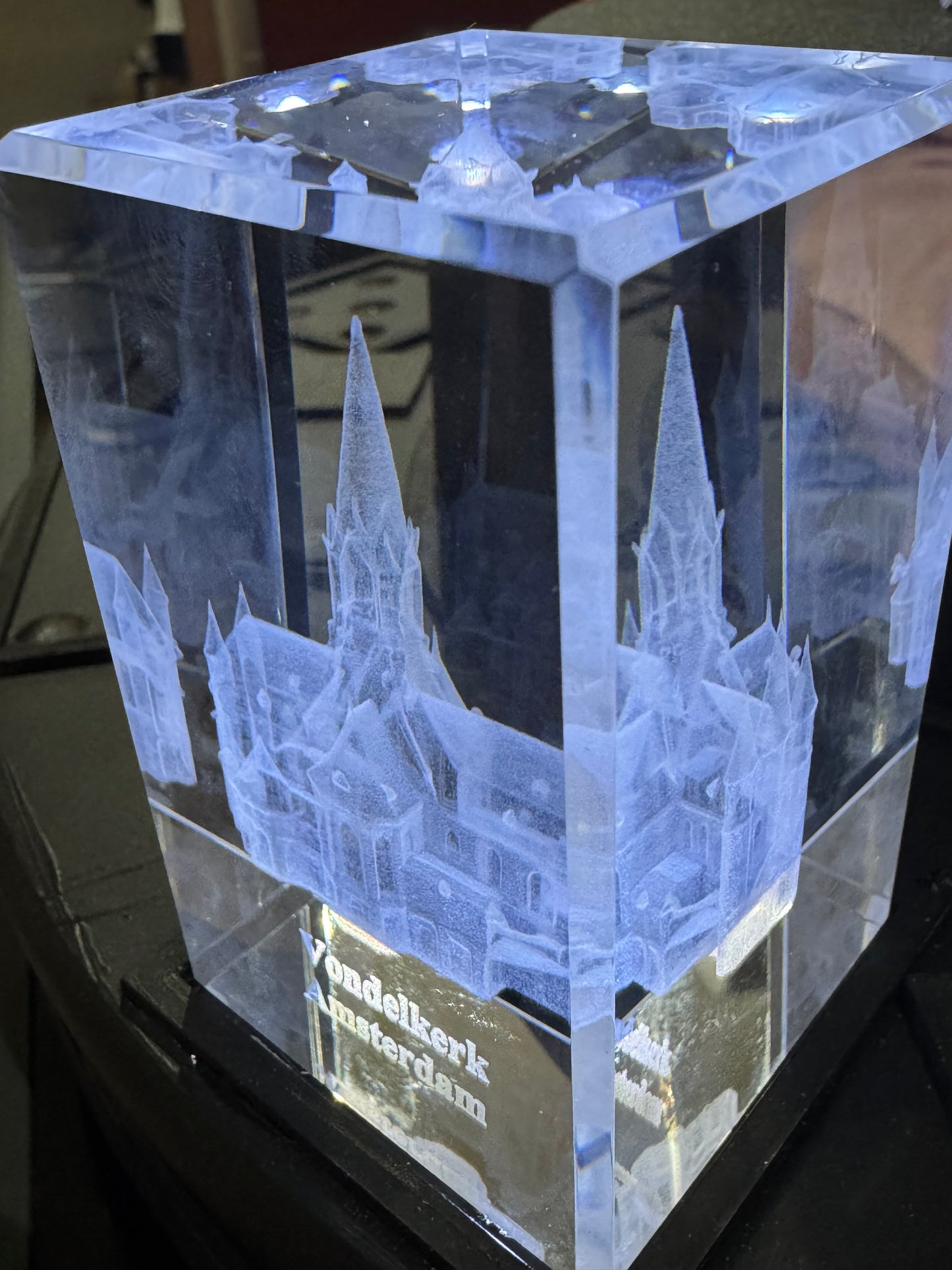 K9 Kristal met Gravure Vondelkerk – 50 × 50 × 80 mm (kopie)