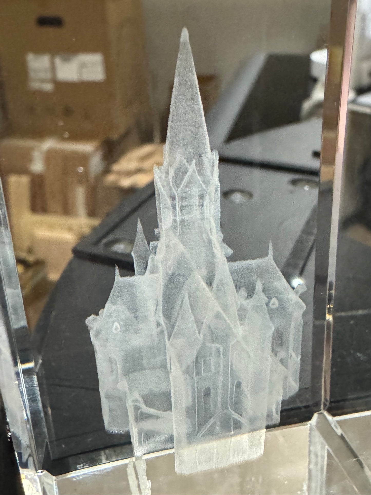 K9 Kristal met Gravure Vondelkerk – 50 × 50 × 80 mm (kopie)