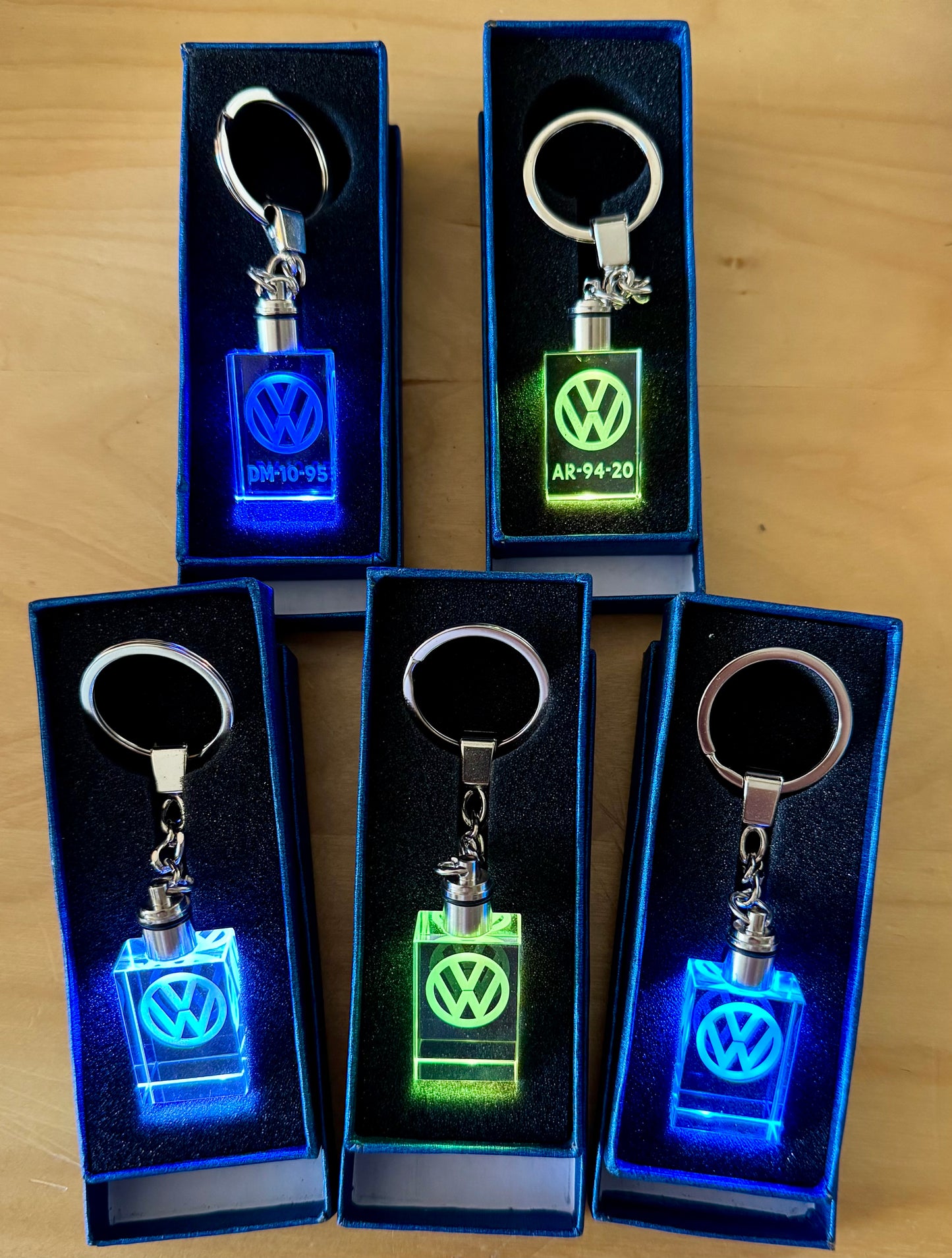 Crystal Keychain with 3D Engraving VALK with your own sail number