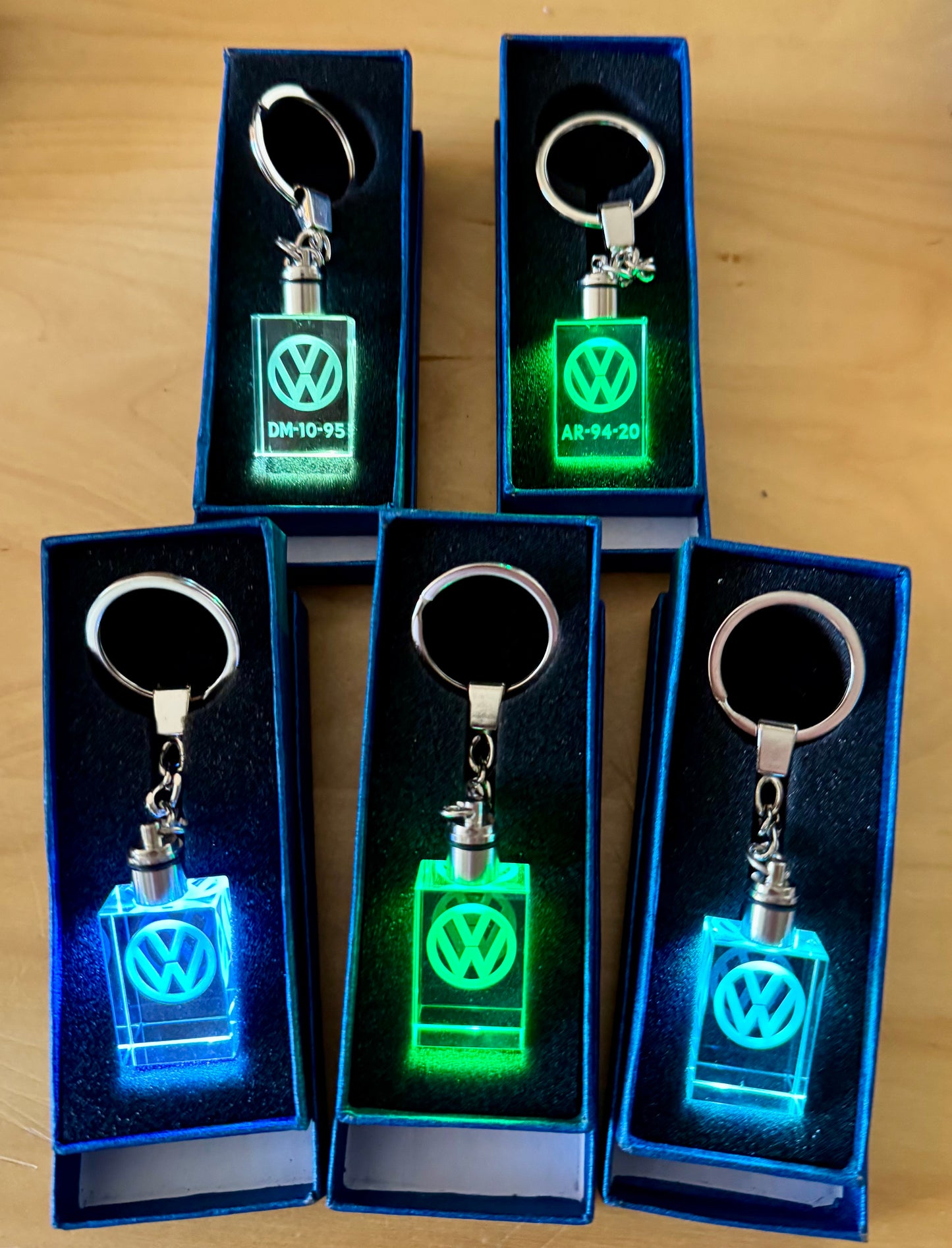 Crystal Keychain with 3D Engraving VALK with your own sail number