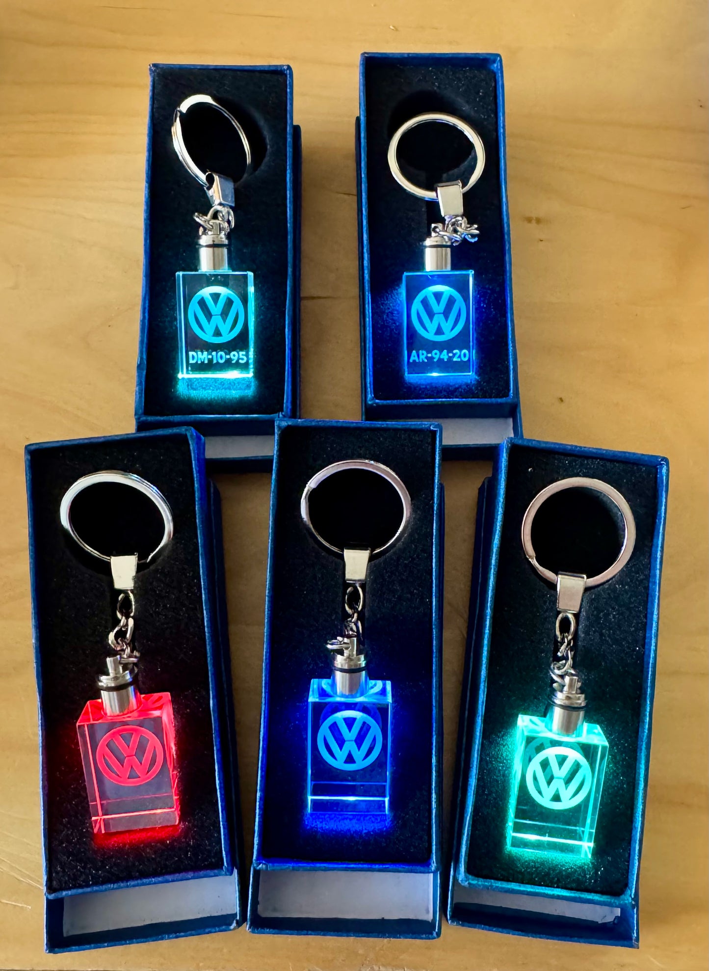 Crystal Keychain with 3D Engraving VALK with your own sail number