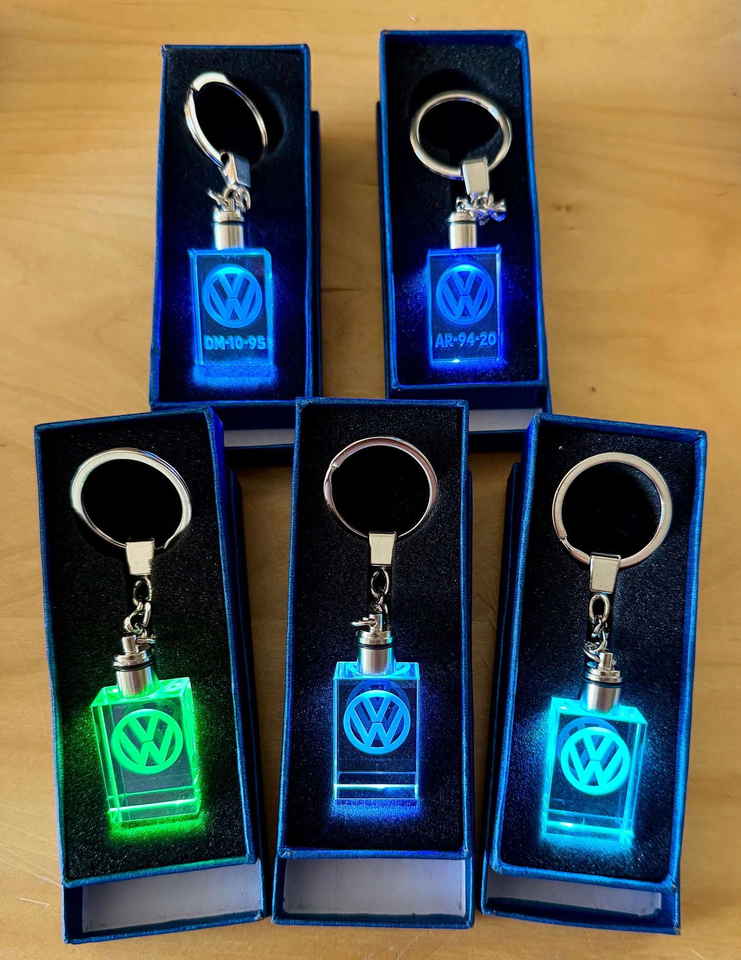 Crystal Keychain with 3D Engraving VALK with your own sail number