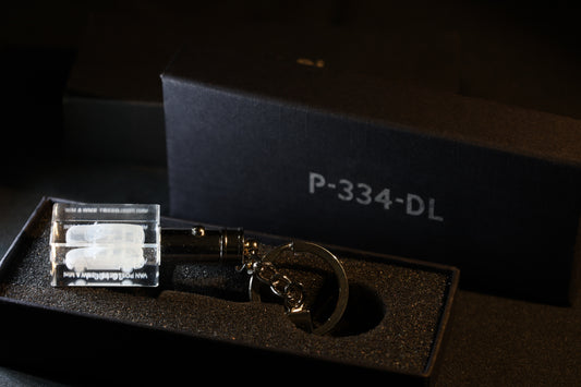 Kristal Sleutelhanger met 3D Gravure van Jouw Motor of Auto