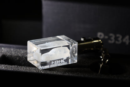 Kristall-Schlüsselanhänger mit 3D-Gravur Ihres Motorrads oder Autos