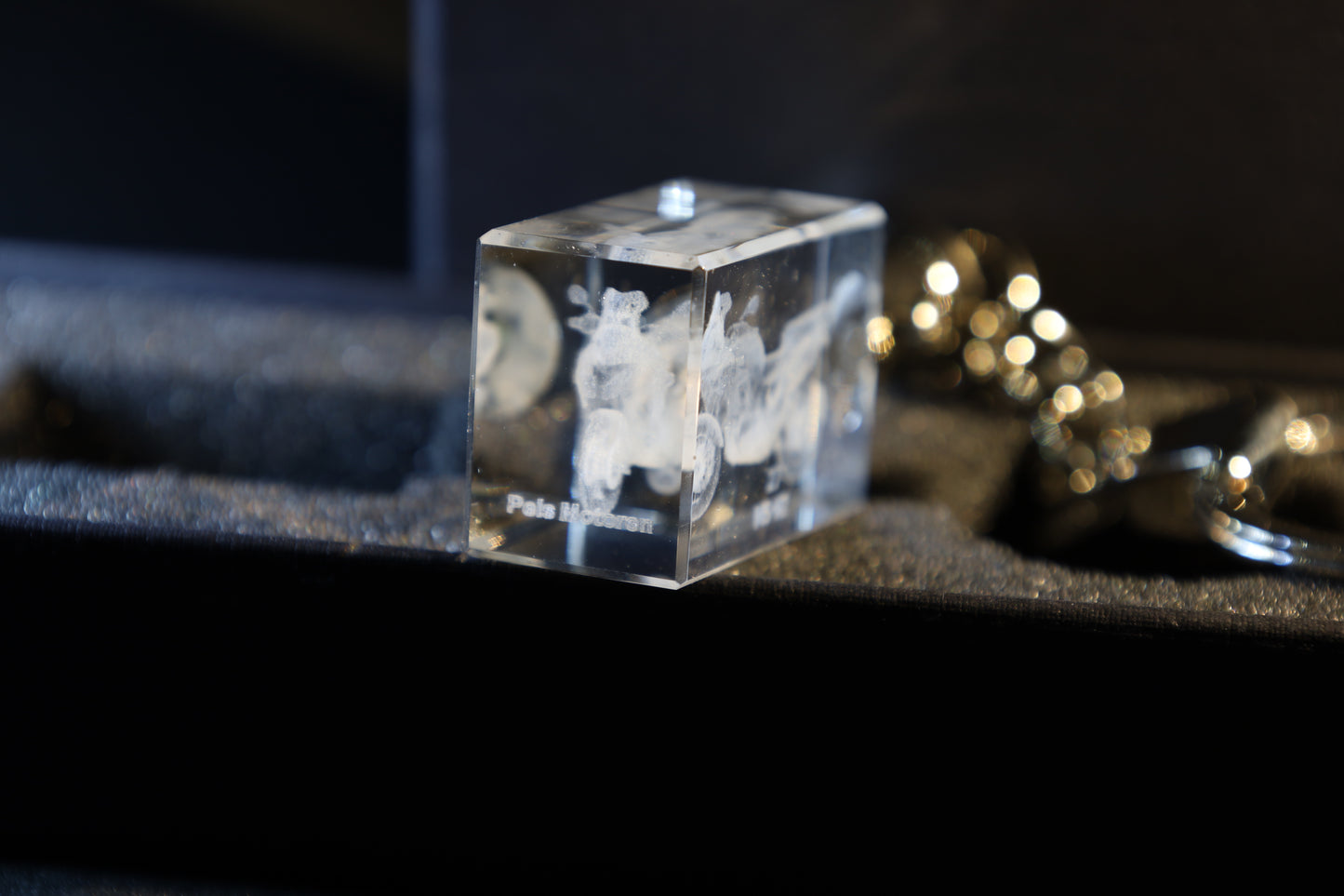 Pels Motoren Kristal Sleutelhanger met jouw Motor in 3D