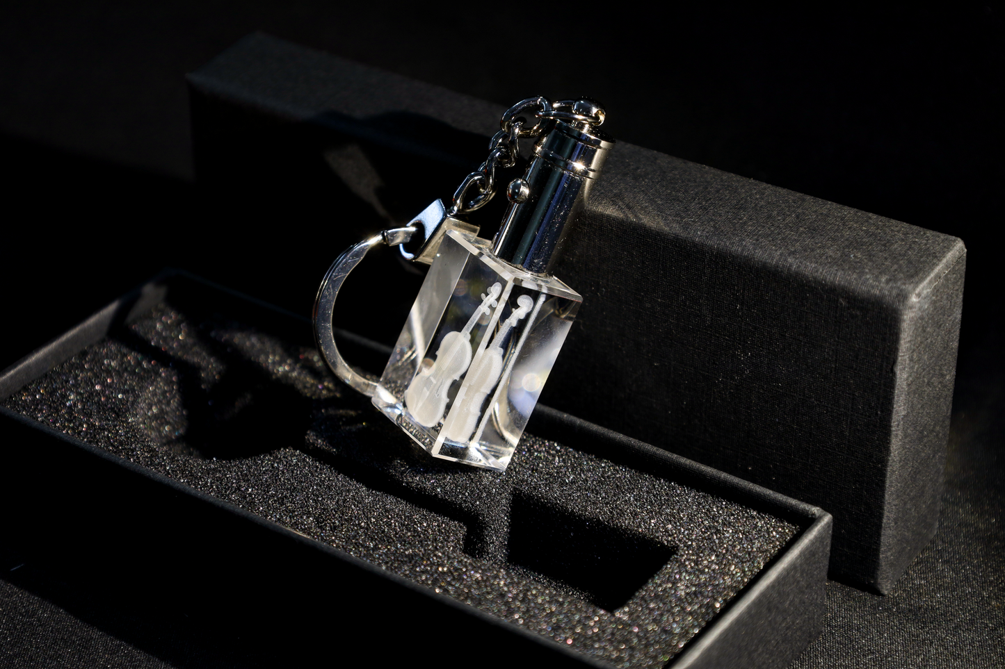 Sleutelhanger Viool – 3D miniatuur met jouw eigen gravure