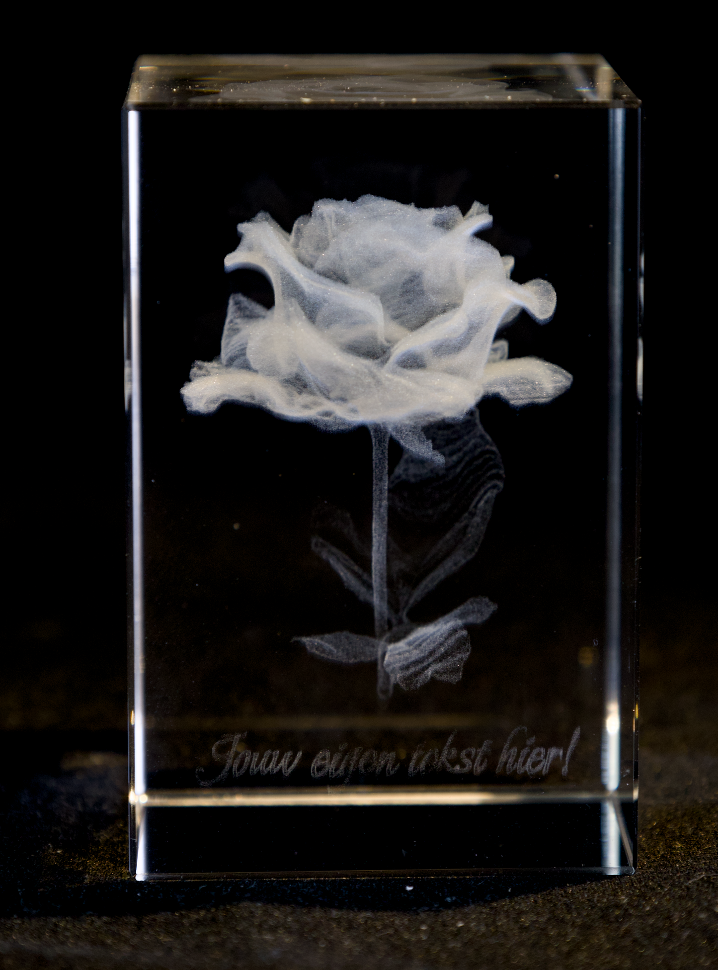 Flower in crystal at Rijdes Bloemen & Planten