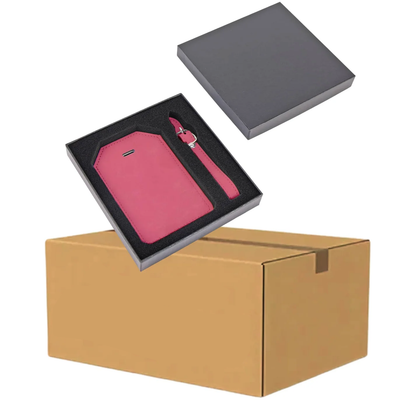 Luxe Reiskofferlabel met Privacyklep Rose (inclusief 2 kanten graveren!)