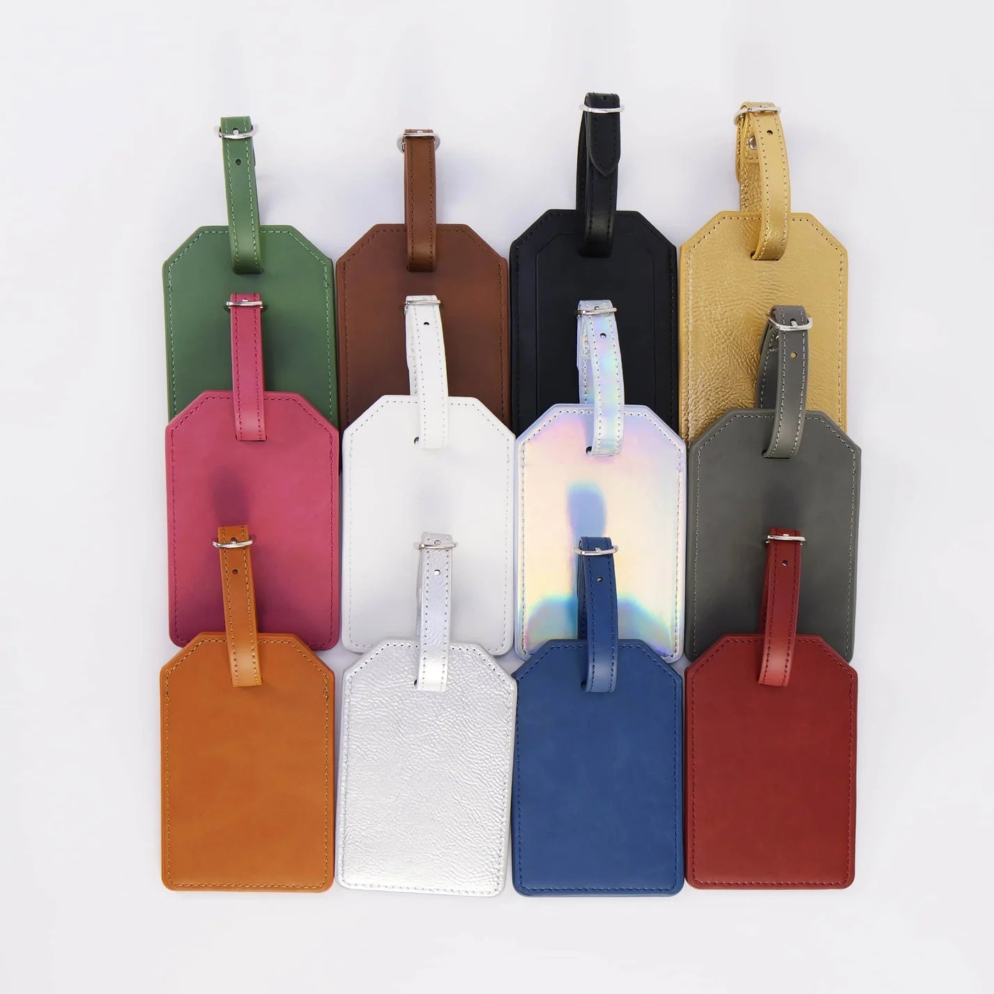 Luxe Reiskofferlabel met Privacyklep Zwart (inclusief 2 kanten graveren!)