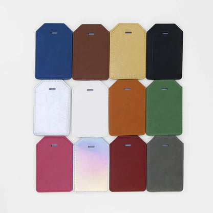 Luxe Reiskofferlabel met Privacyklep Zwart (inclusief 2 kanten graveren!)