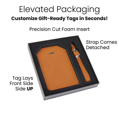 Luxe Reiskofferlabel met Privacyklep Zwart (inclusief 2 kanten graveren!)