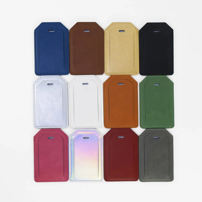 Luxe Reiskofferlabel met Privacyklep Zwart (inclusief 2 kanten graveren!)