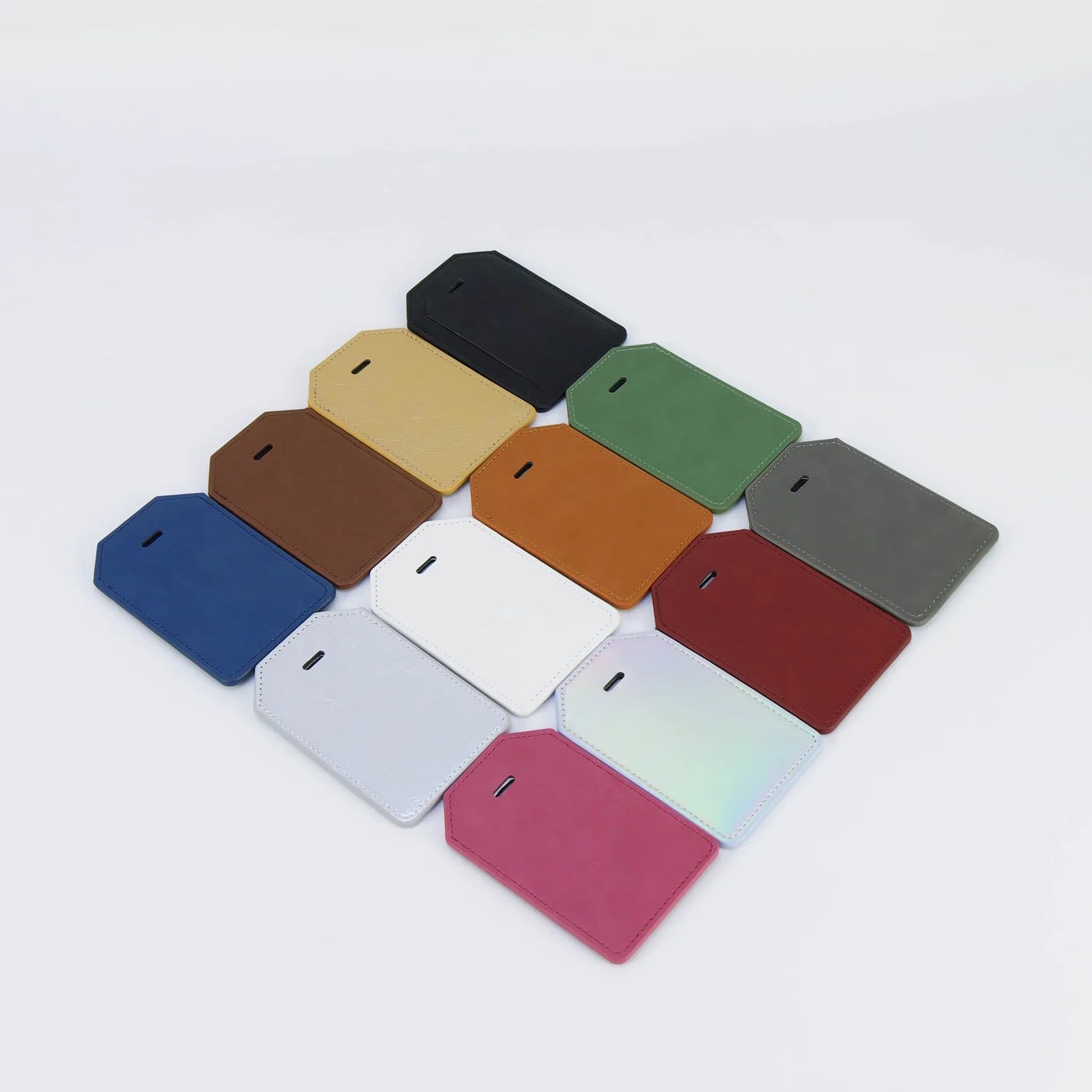 Luxe Reiskofferlabel met Privacyklep Zwart (inclusief 2 kanten graveren!)