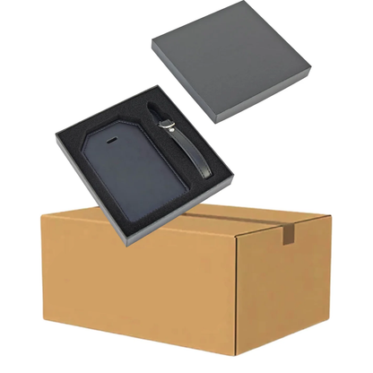 Luxe Reiskofferlabel met Privacyklep Zwart (inclusief 2 kanten graveren!)