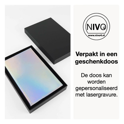LaseretteⓇ Luxe Notitieboek Rood (inclusief graveren naam en logo!)