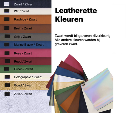 LaseretteⓇ Luxe Notitieboek Rood (inclusief graveren naam en logo!)