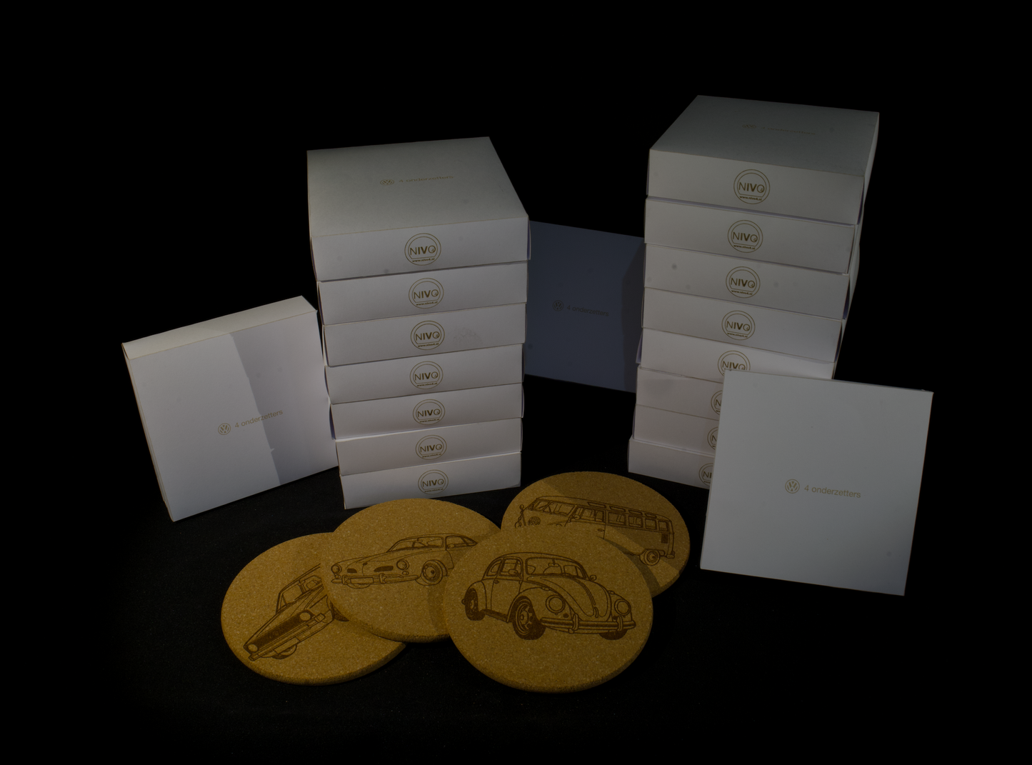 Cork Coasters - personalized with text or logo