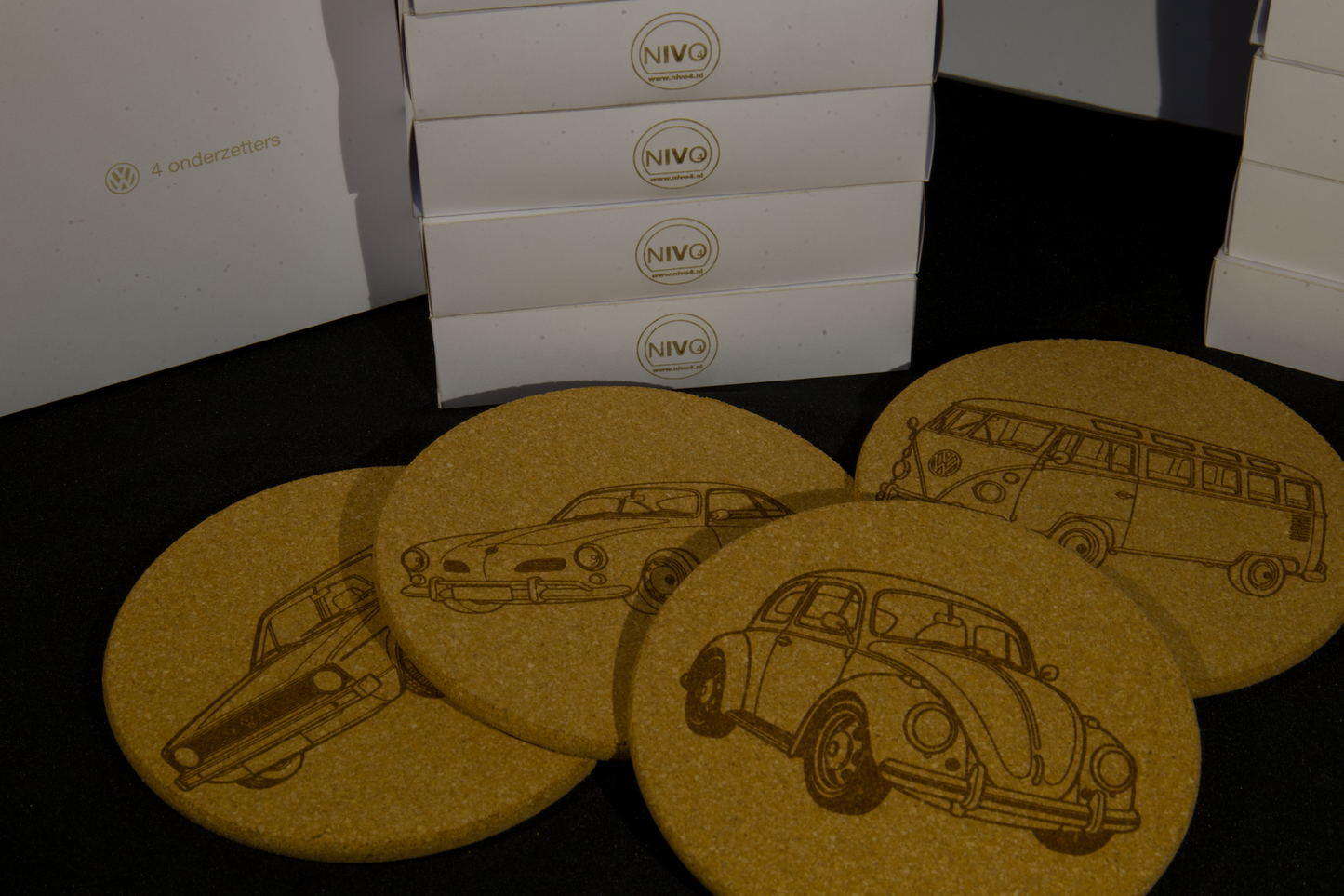 Cork Coasters - personalized with text or logo