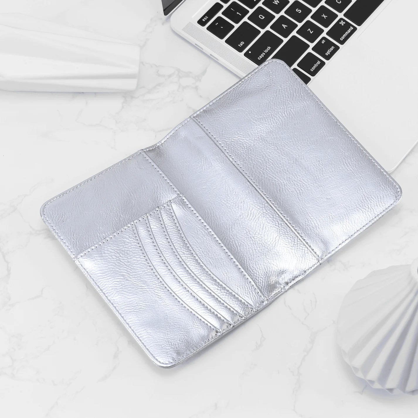 Luxe LaseretteⓇ Paspoorthouder Zilver (inclusief graveren!)