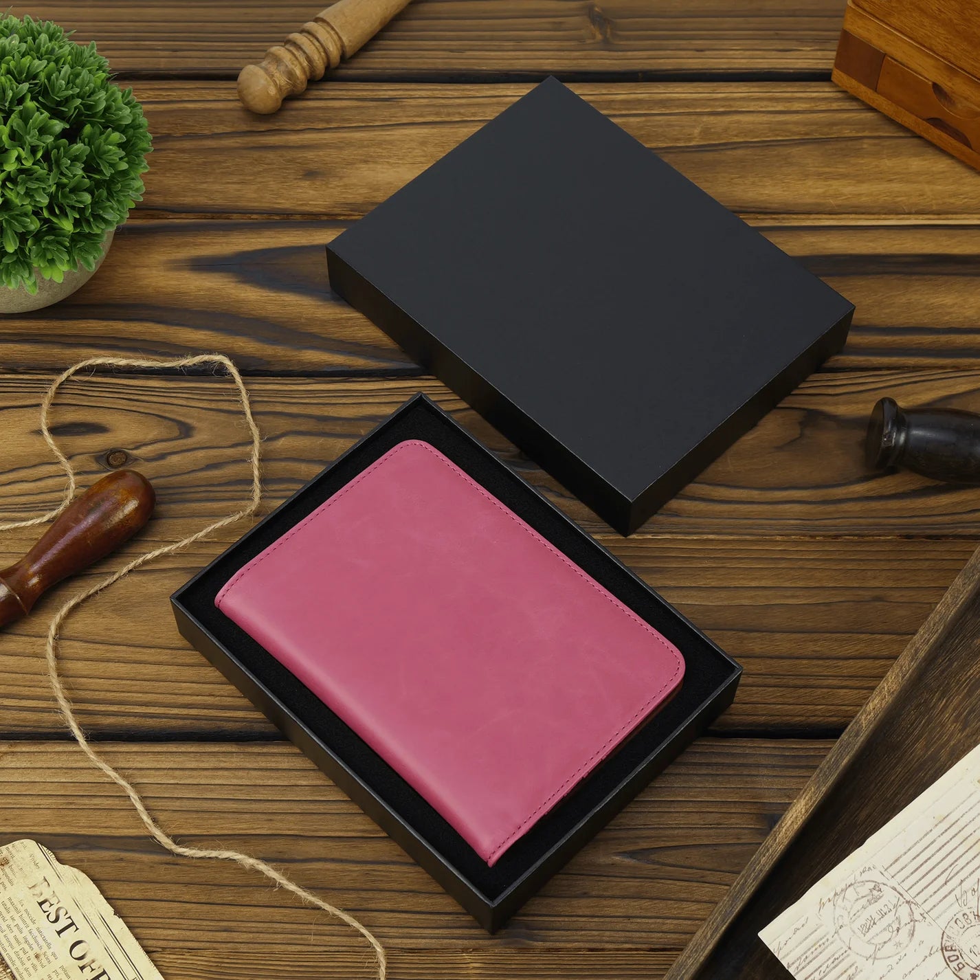 Luxe LaseretteⓇ Paspoorthouder Rood (inclusief graveren!)