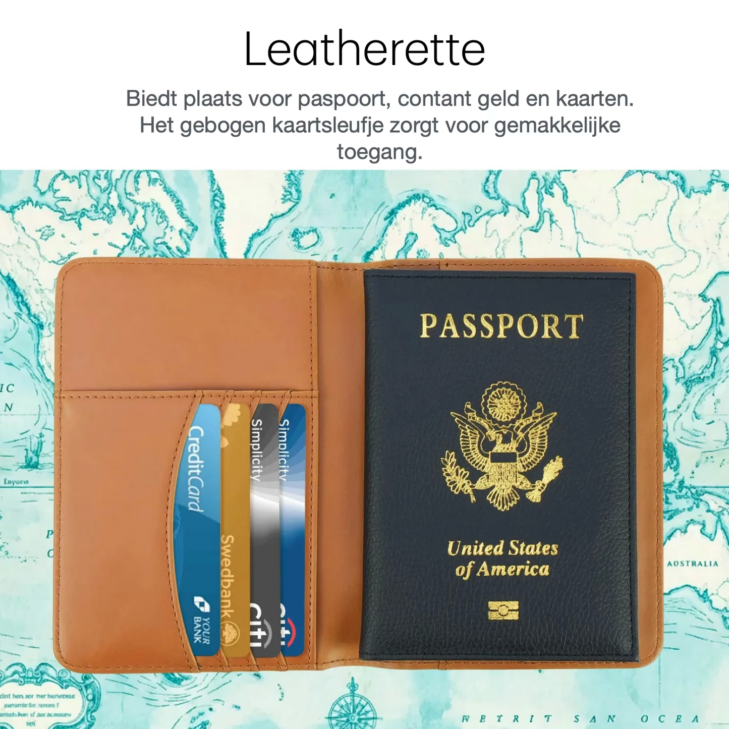 Luxe LaseretteⓇ Paspoorthouder Rood (inclusief graveren!)