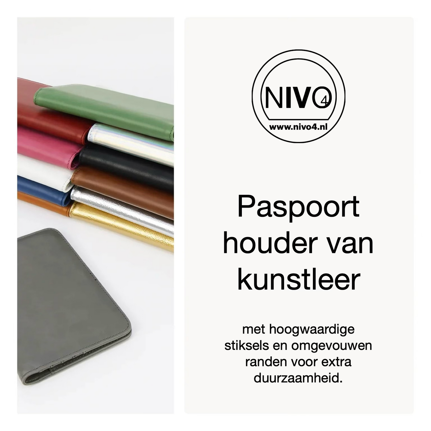 Luxe LaseretteⓇ Paspoorthouder Rood (inclusief graveren!)