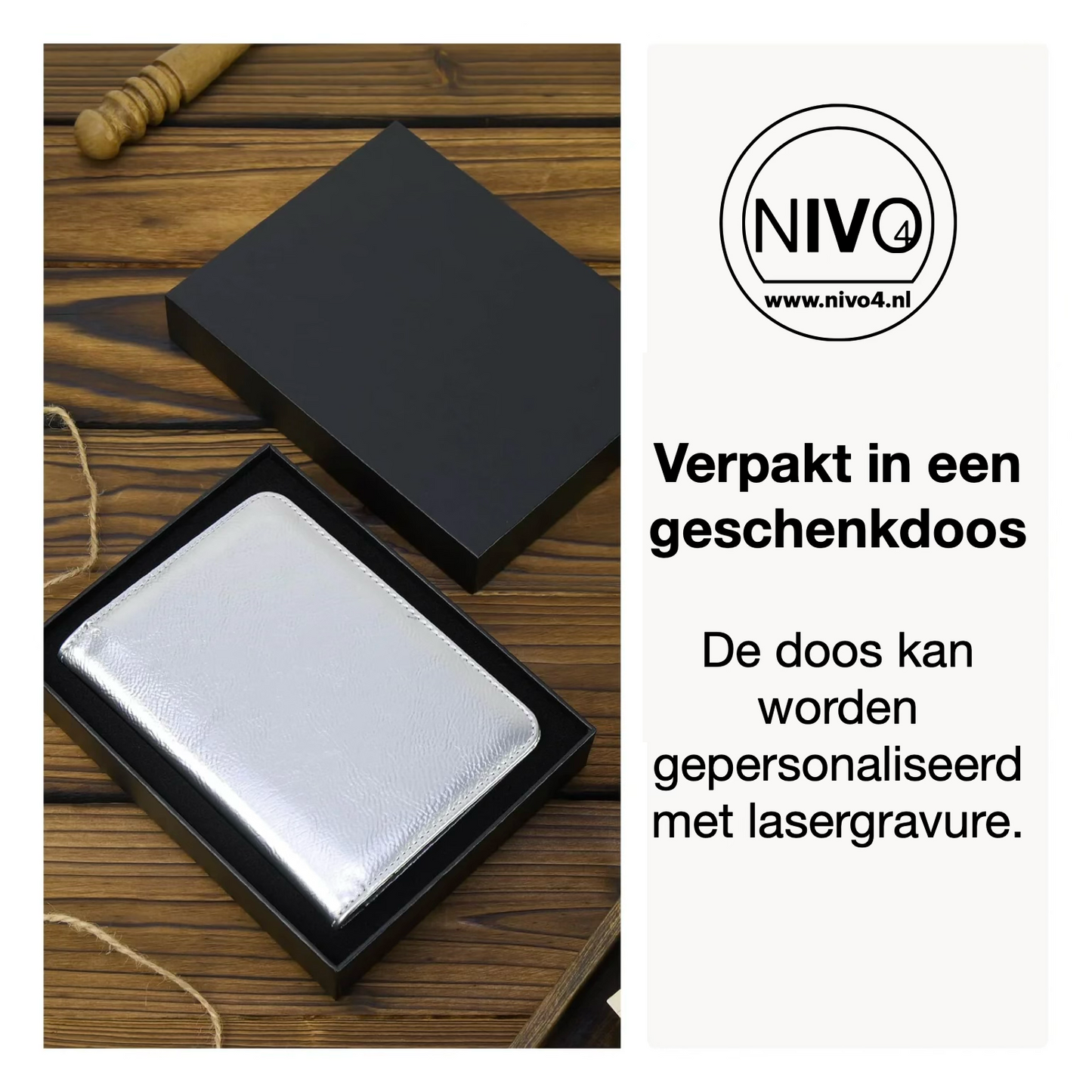 Luxe LaseretteⓇ Paspoorthouder Rood (inclusief graveren!)