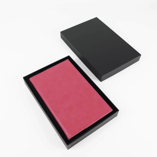 LaseretteⓇ Luxe Notitieboek Rose (inclusief graveren naam en logo!)